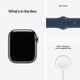 Apple Watch Series 7 Cellular Edelstahl graphit 41mm blau