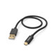 Hama Ladekabel Fabric USB-A Micro-USB 1,5m Nylon schwarz 