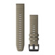 Garmin Quickfit Band 22mm Silikon dunkelbeige schwarz