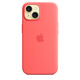Apple iPhone 15 Silikon Case mit MagSafe guava