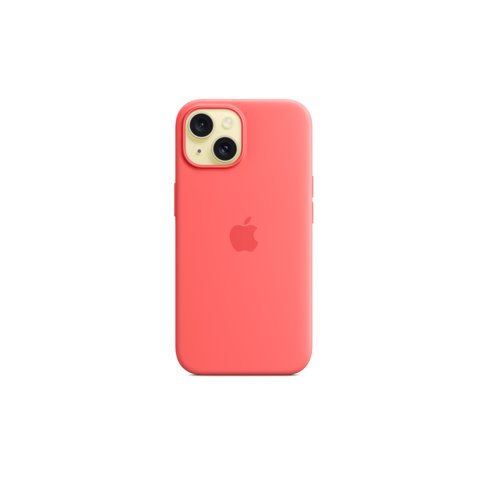Apple iPhone 15 Silikon Case mit MagSafe guava