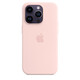 Apple iPhone 14 Pro Silikon Case mit MagSafe kalkrosa