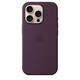 Apple iPhone 16 Pro Silikon Case mit Magsafe plum
