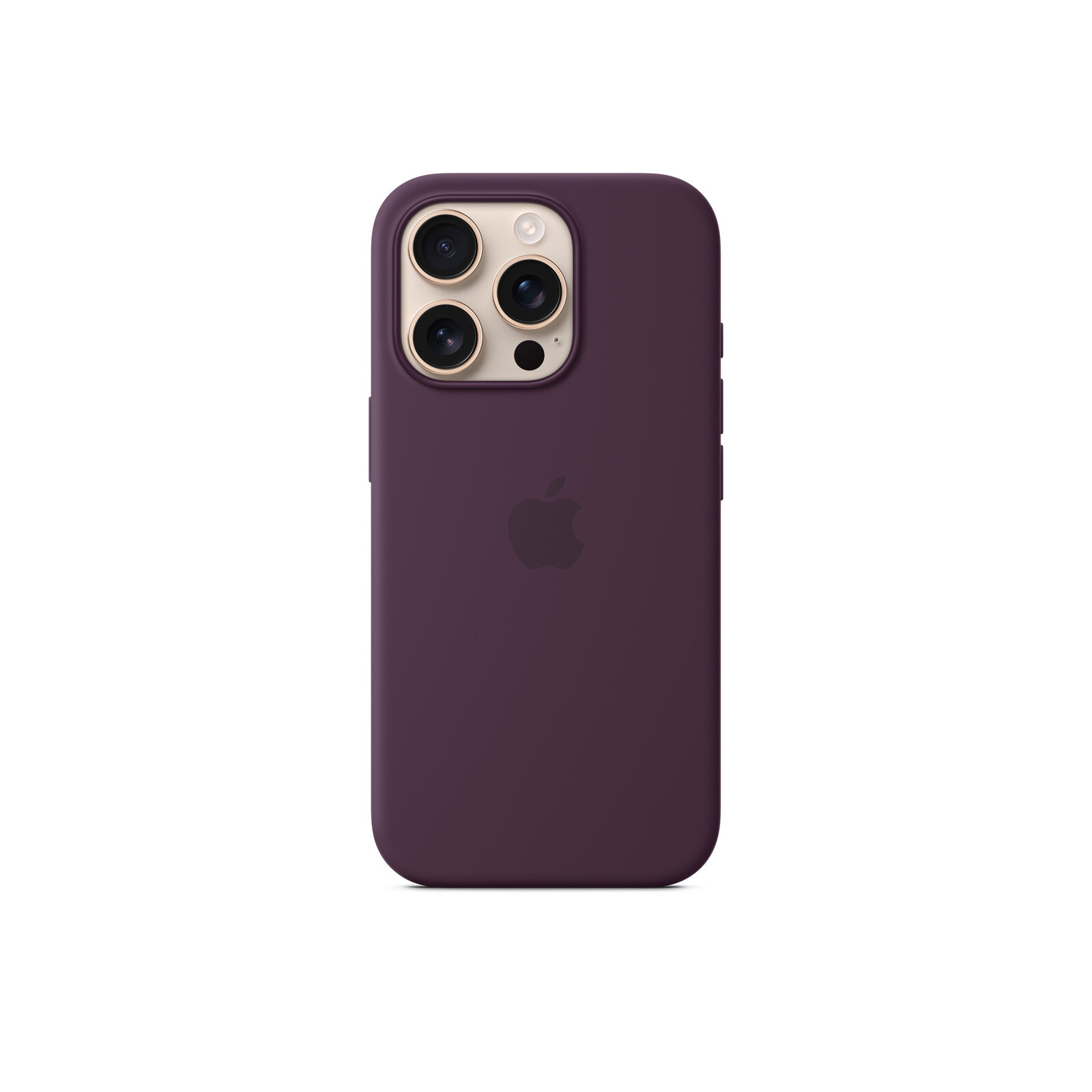 Apple iPhone 16 Pro Silikon Case mit Magsafe plum
