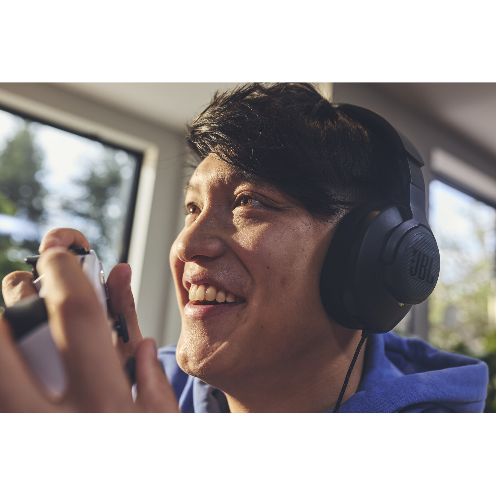  JBL Quantum 100 M2 Over-Ear-Gaming-Headset Mikrofon schwarz 