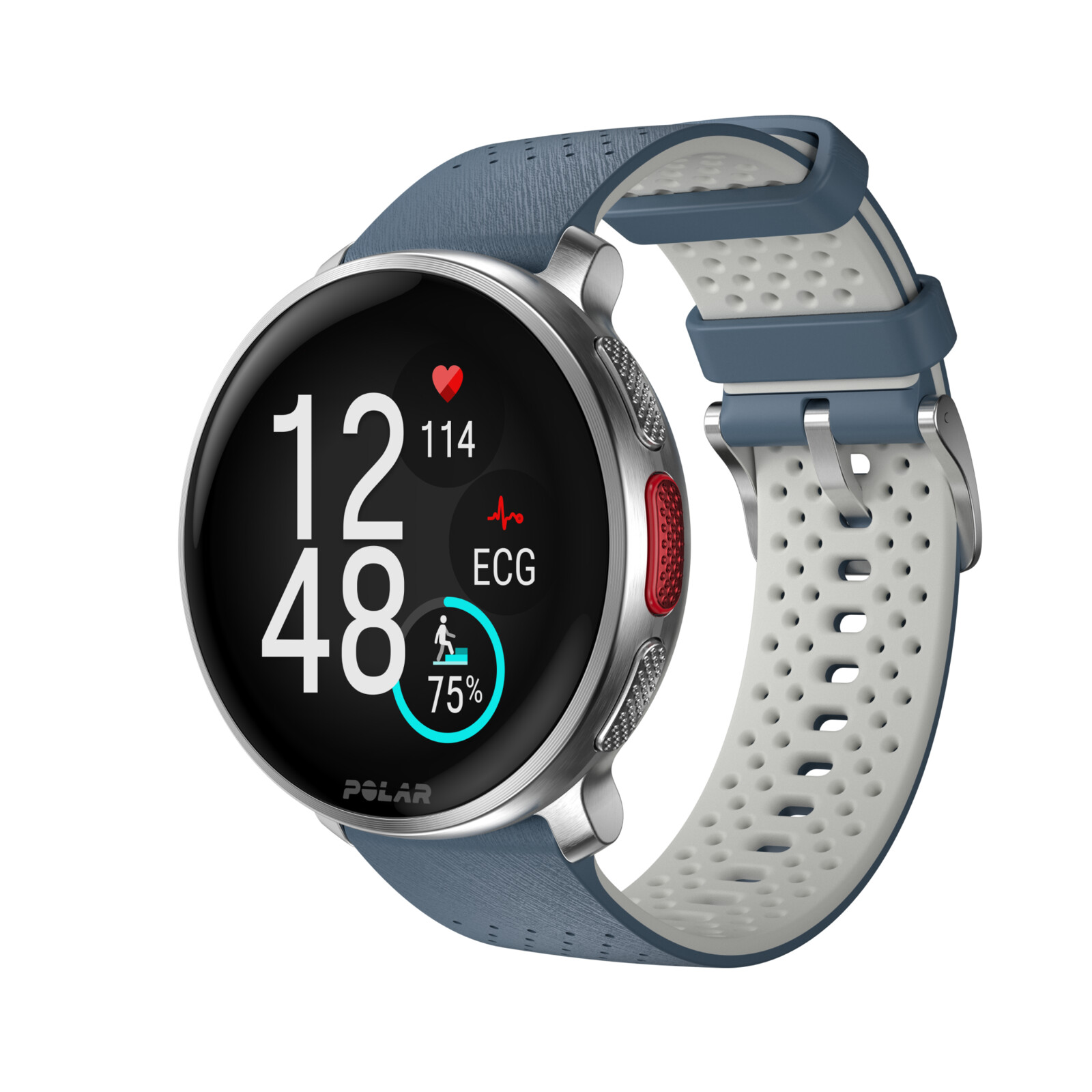 Polar Vantage V3 silver/blue S-L