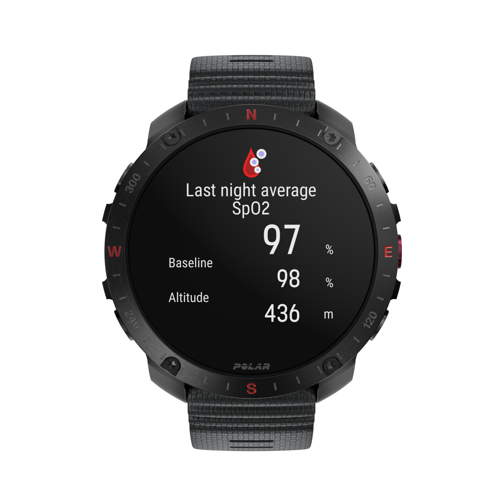 Polar Grit X2 Pro Hook-Loop schwarz