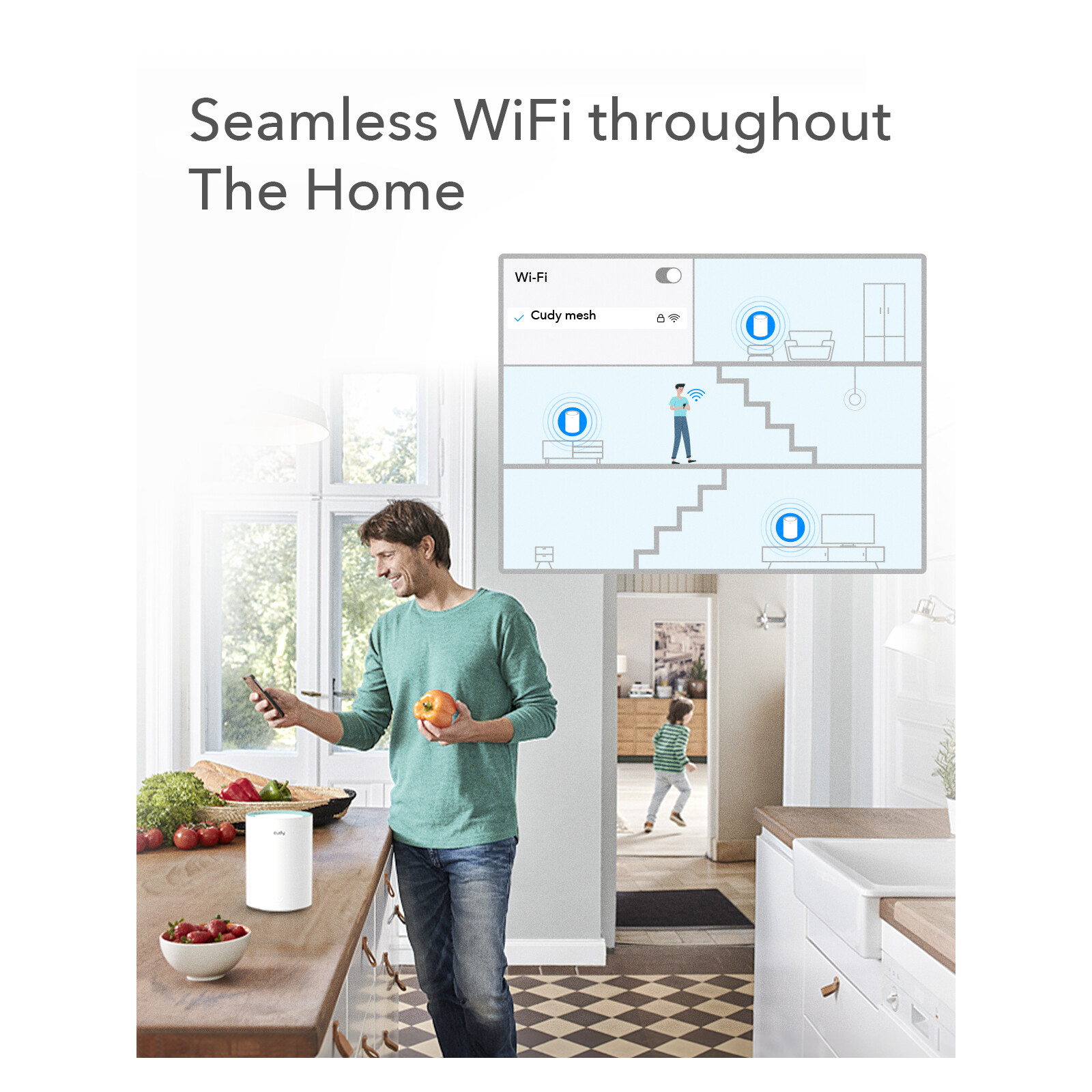  Cudy AC1200 Wi-Fi Gigabit Mesh Solution 2-Pack 