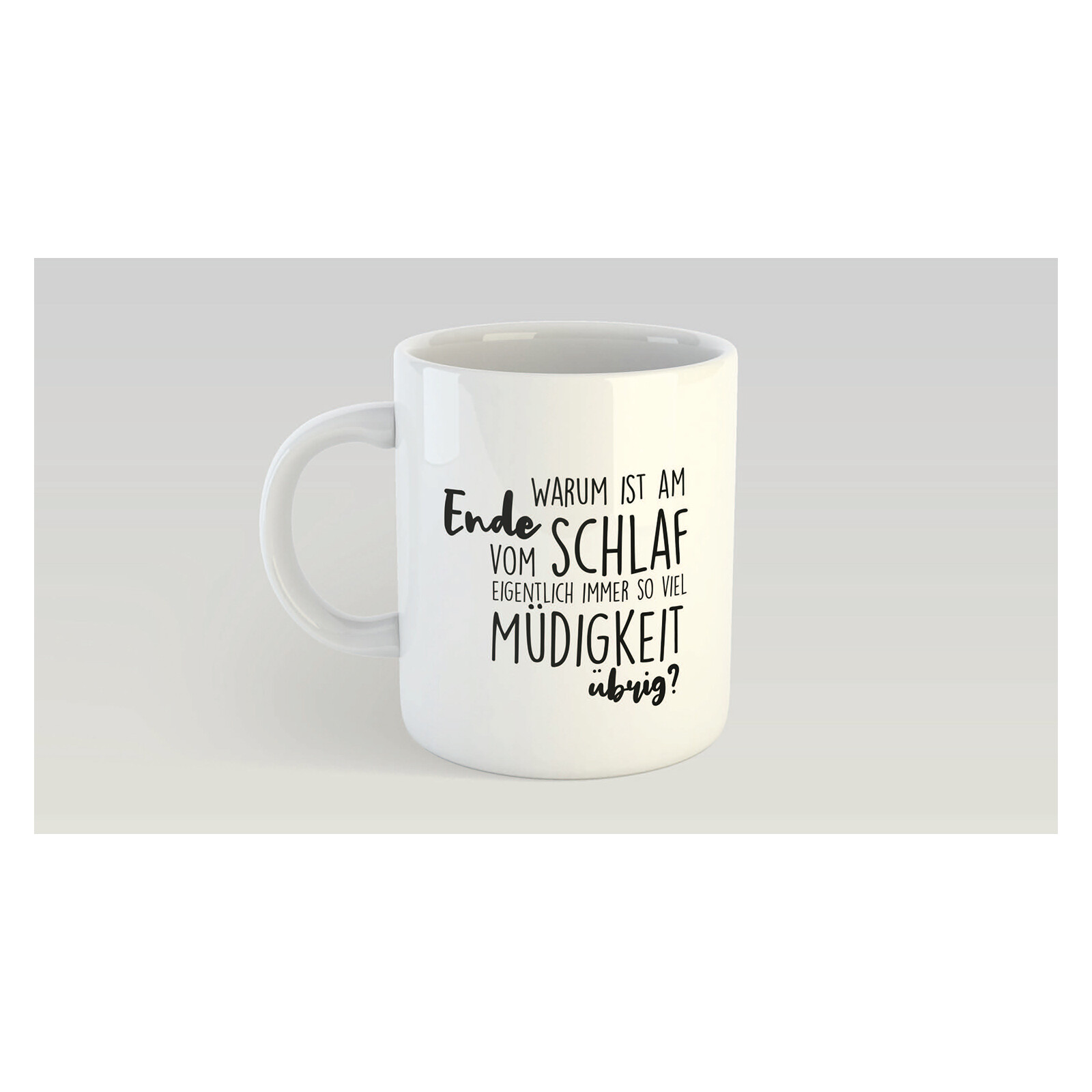 Panorama Tasse "Müdigkeit"