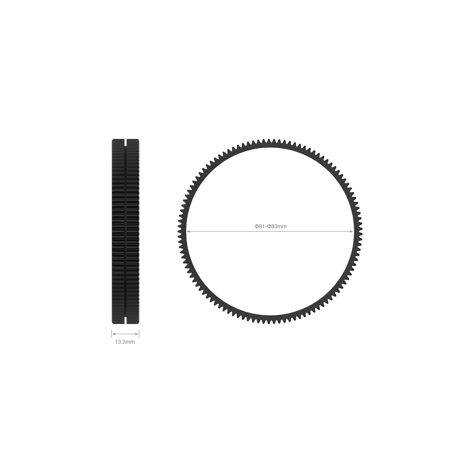 SmallRig 81-83 Nahtloser Fokuszahnring