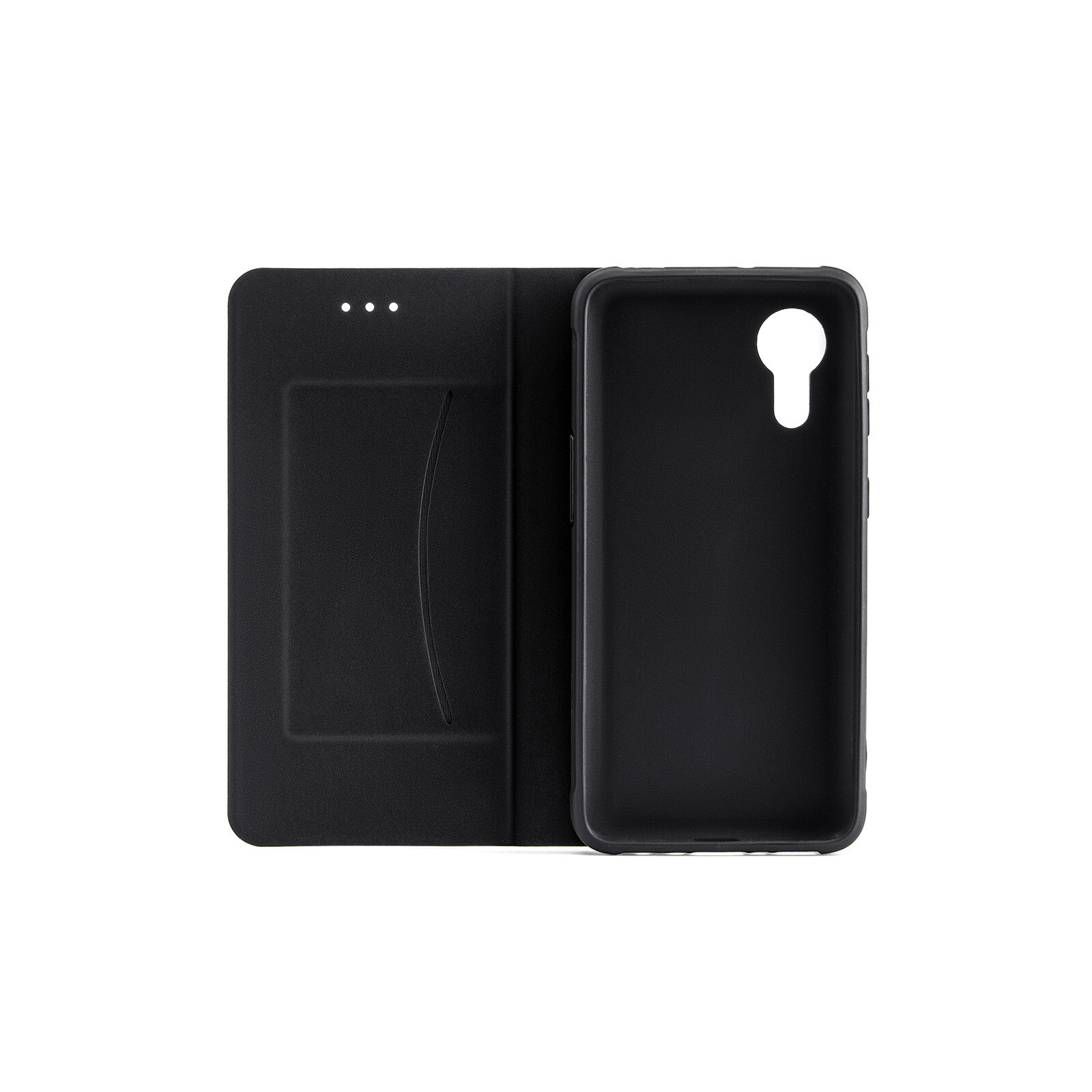 felixx Premium Book Case Venezia black mit Standfunktion und Innenfach für Samsung Galaxy Xcover 5