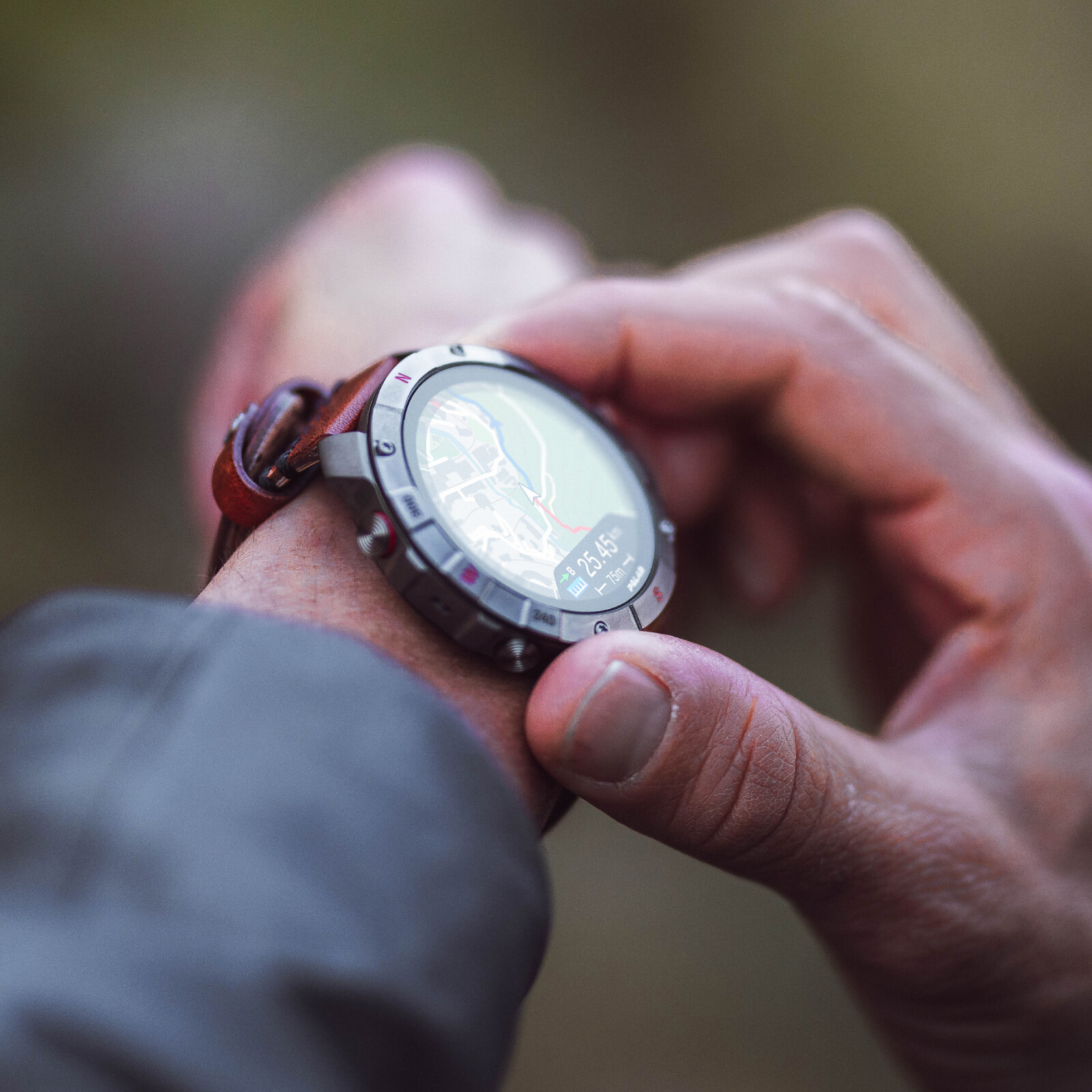 Polar Grit X2 Pro Leder bronze M/L