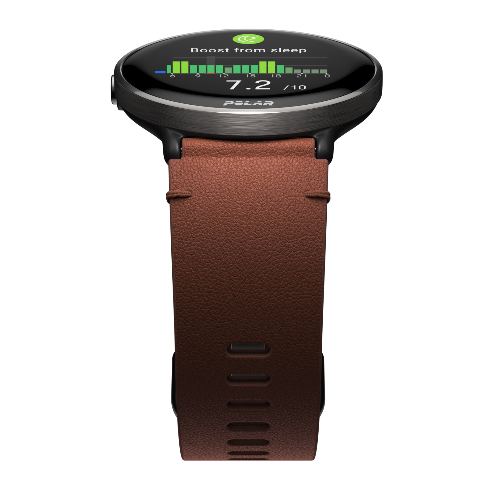 Polar Ignite 3 Titan bronze mit Lederarmband