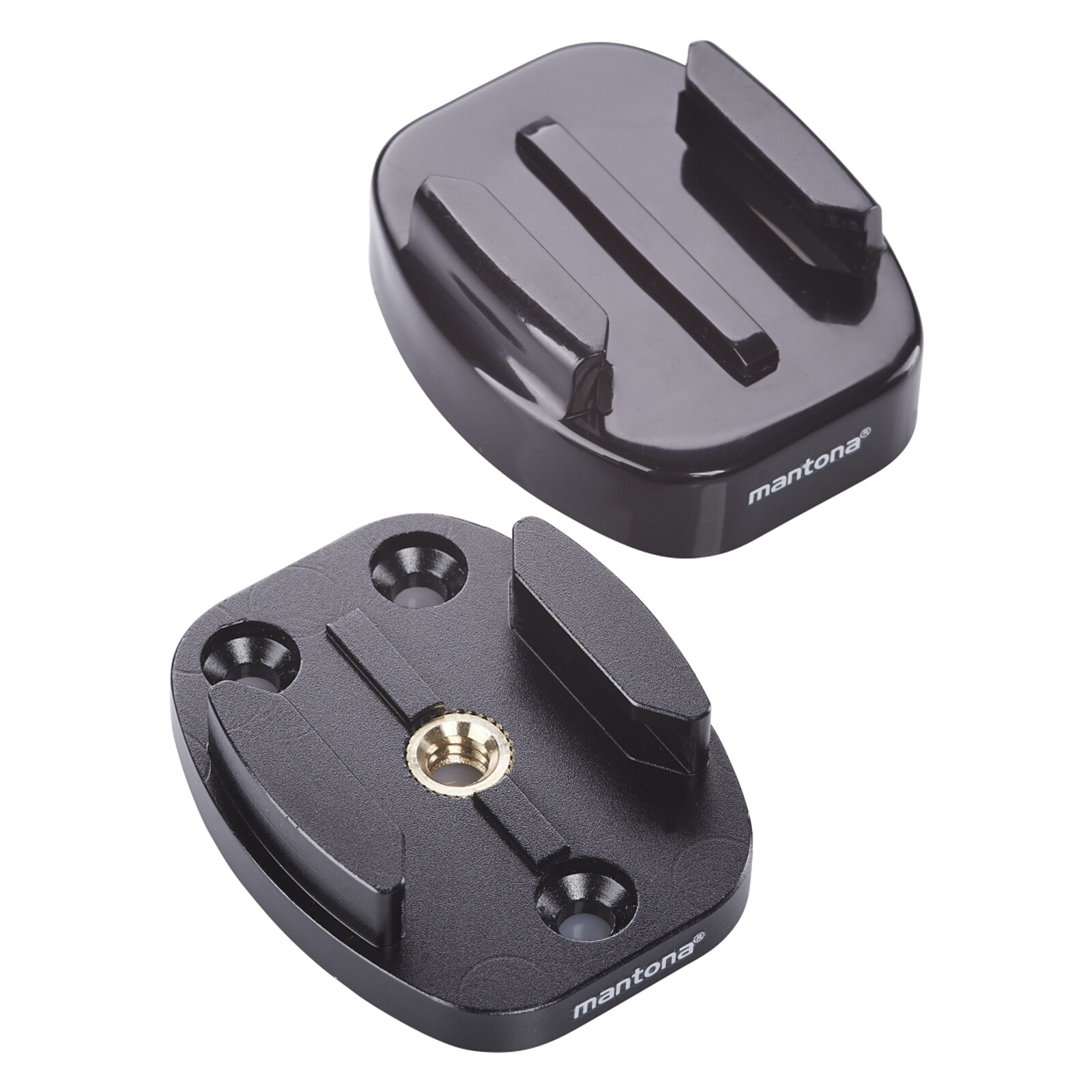 mantona GoPro Schnellwechselplatten Set 1/4 Zoll