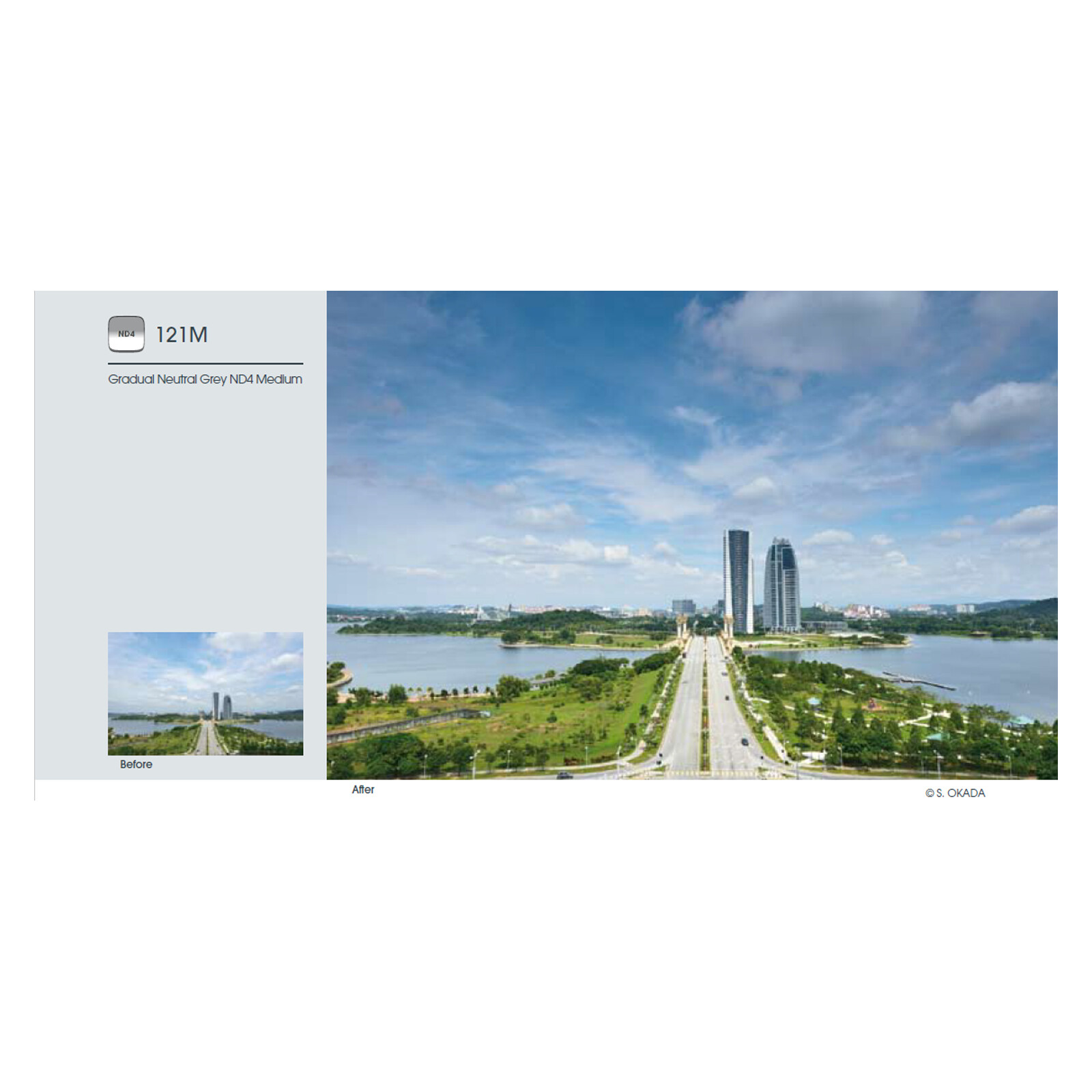 Cokin P121M Verlauf Grau G2M