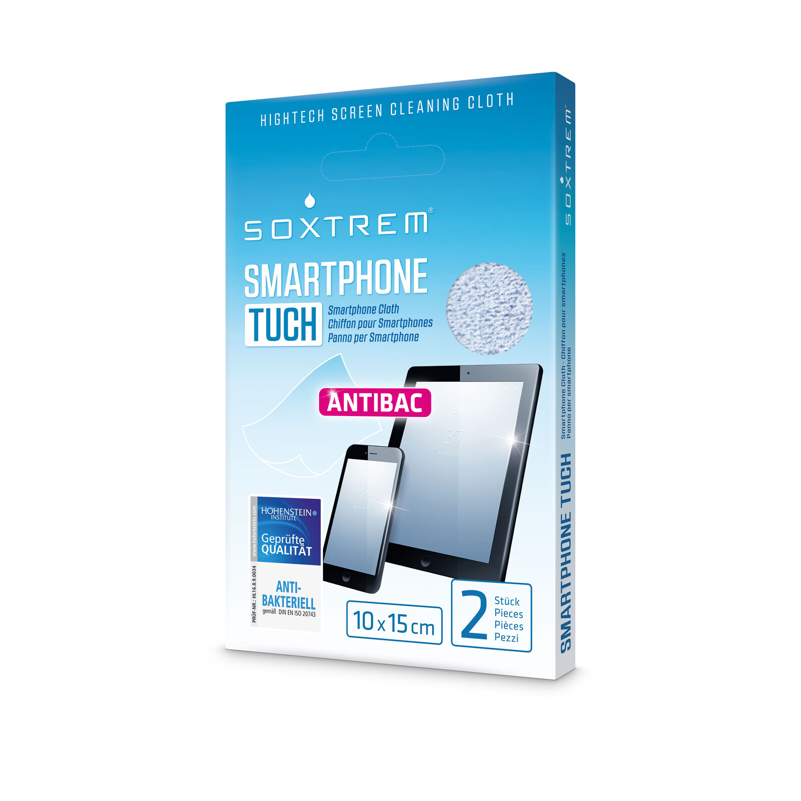Merx Soxtrem Smartphone Reinigungstuch 2er Pack