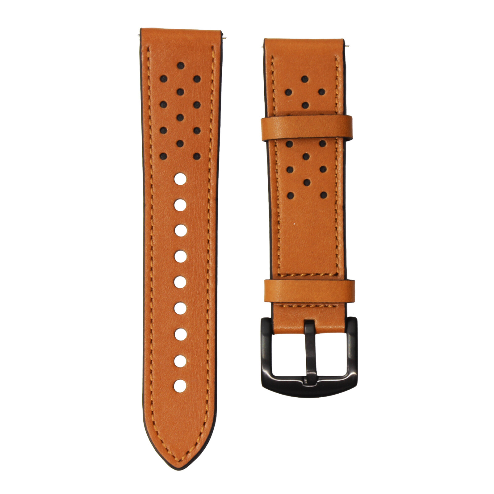 Mika Uhrenarmband Uni 22mm Echtleder braun