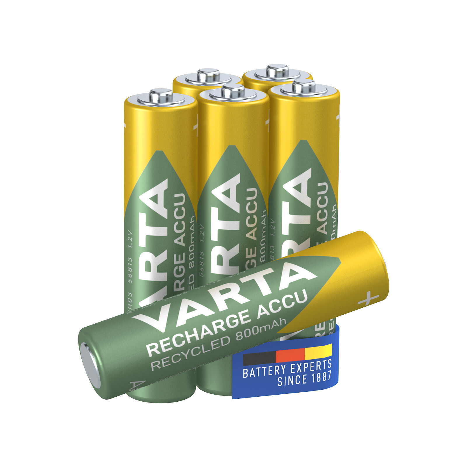 Varta Recycled Akku AAA 5+1 Blister