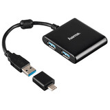 Hama 12325 USB-3.1-Hub C- Adapter Schwarz Hama 12325 USB-3.1-Hub C- Adapter Schwarz