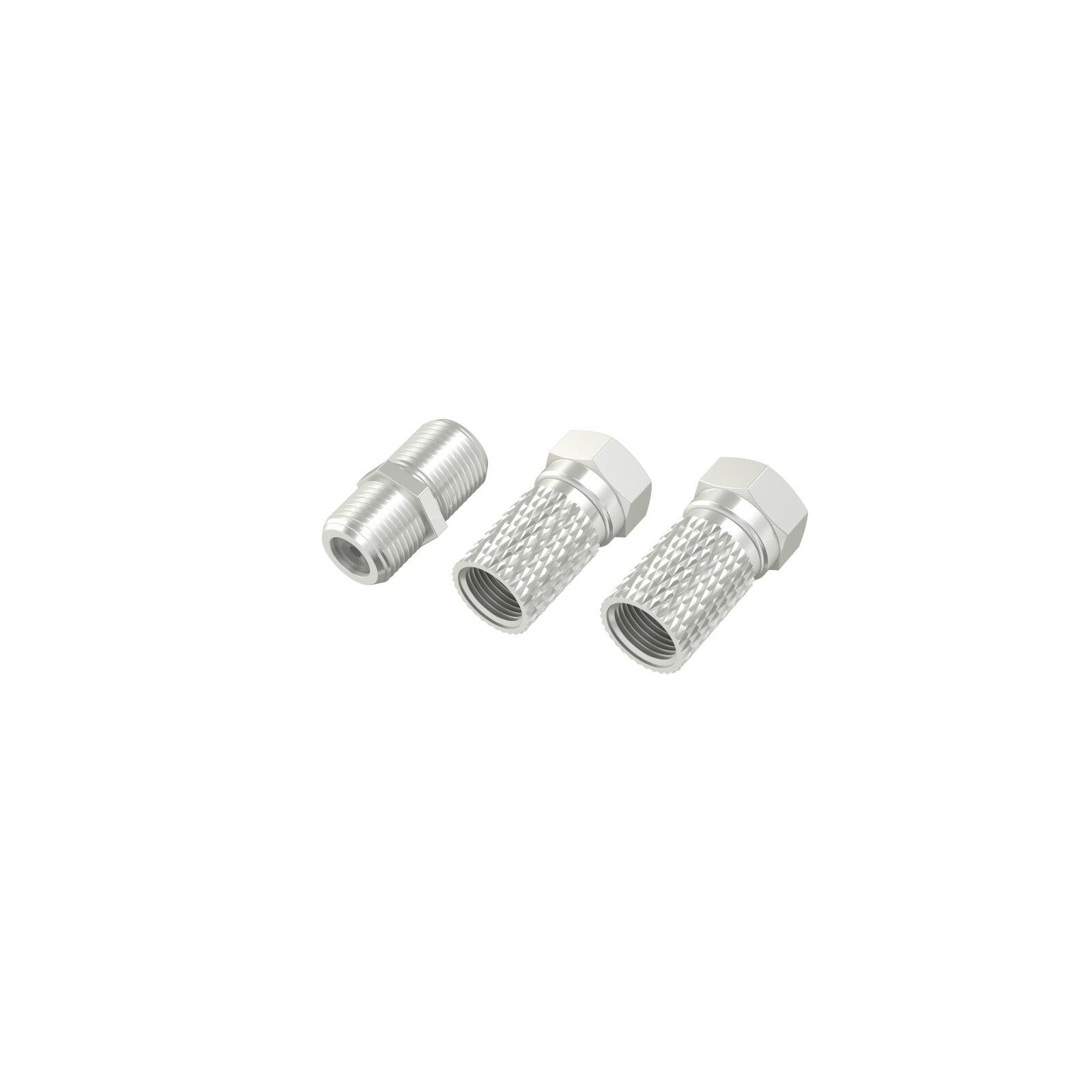 Hama 205203 SAT-Adapter-Set F-Stecker F-Kupplung