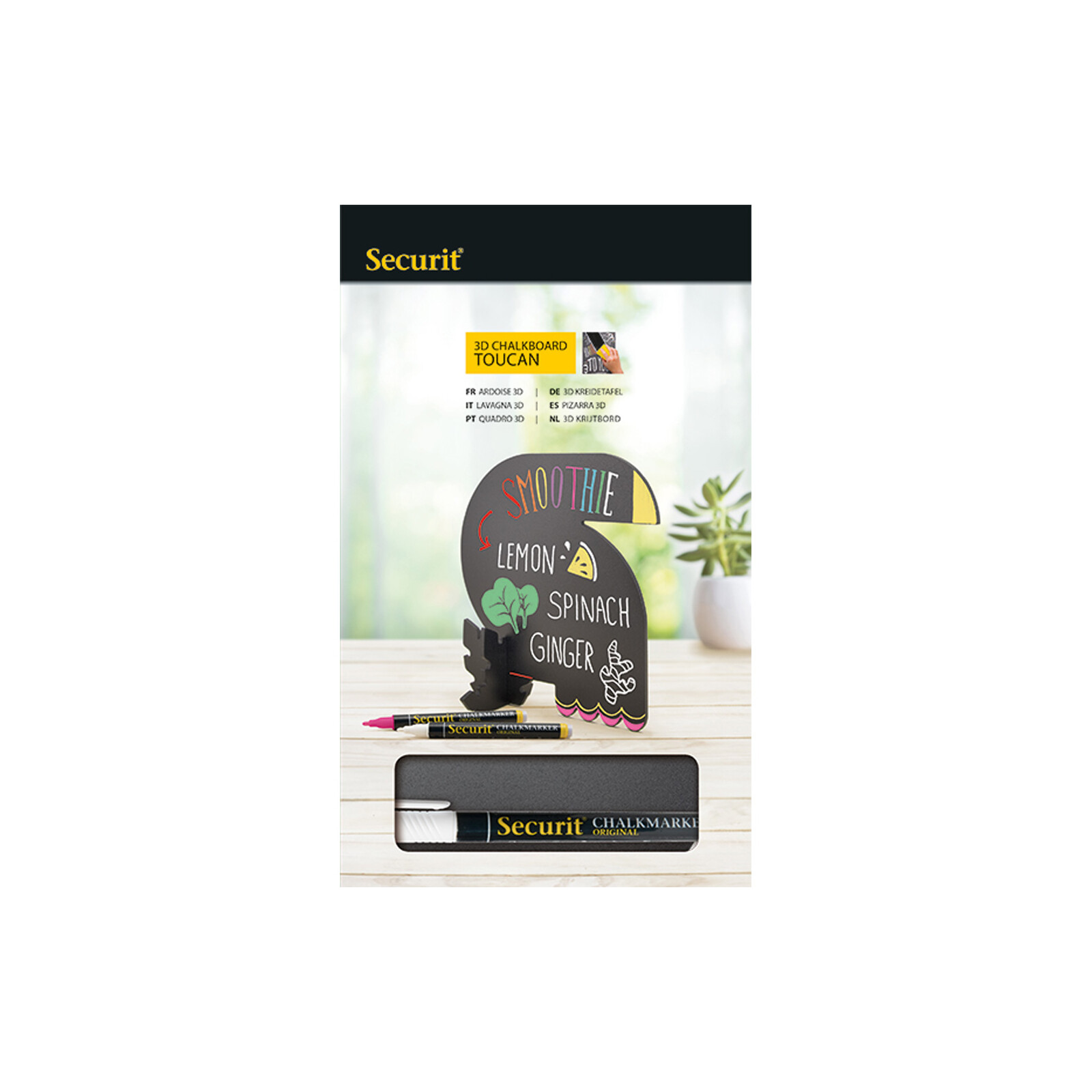 Securit 3-D Tier Toucan Schwarz