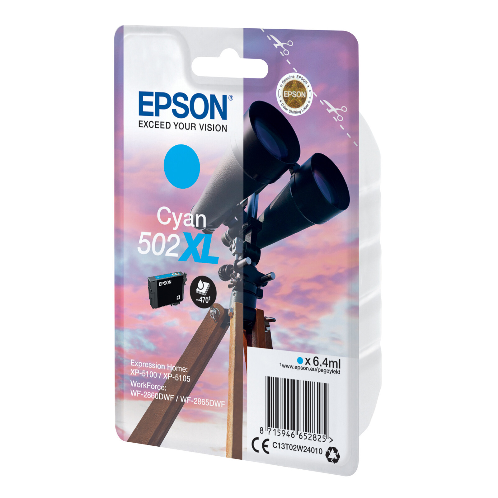Epson 502XL Tinte Cyan 6,4ml