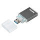 Hama USB-3.0-UHS-II-Kartenleser, SD, Alu, Anthrazit