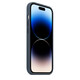 Apple iPhone 14 Pro Silikon Case mit MagSafe sturmblau