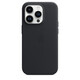 Apple iPhone 14 Pro Leder Case mit MagSafe mitternacht