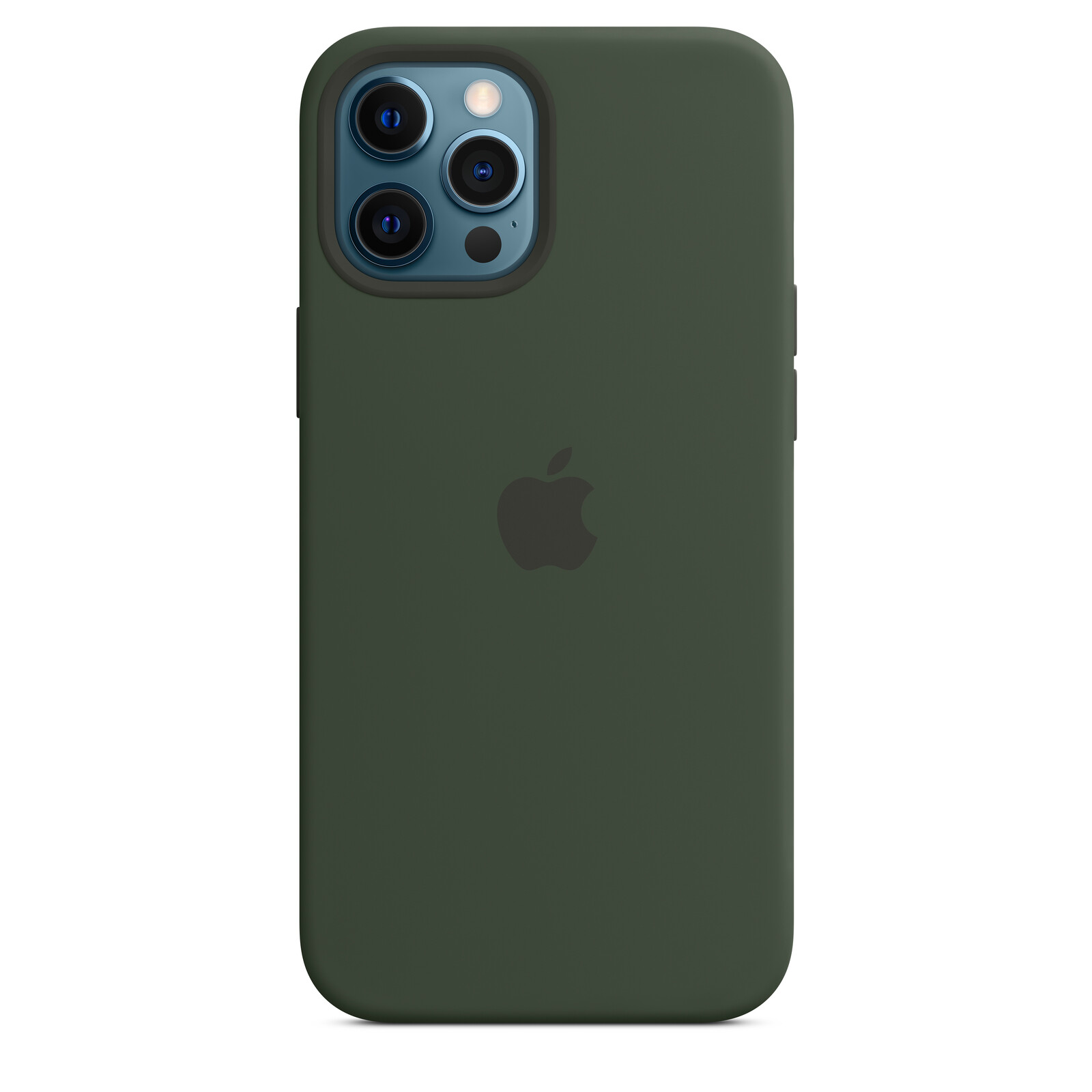 Apple iPhone 12 Pro Max Silikon Case mit MagSafe zyperngrün