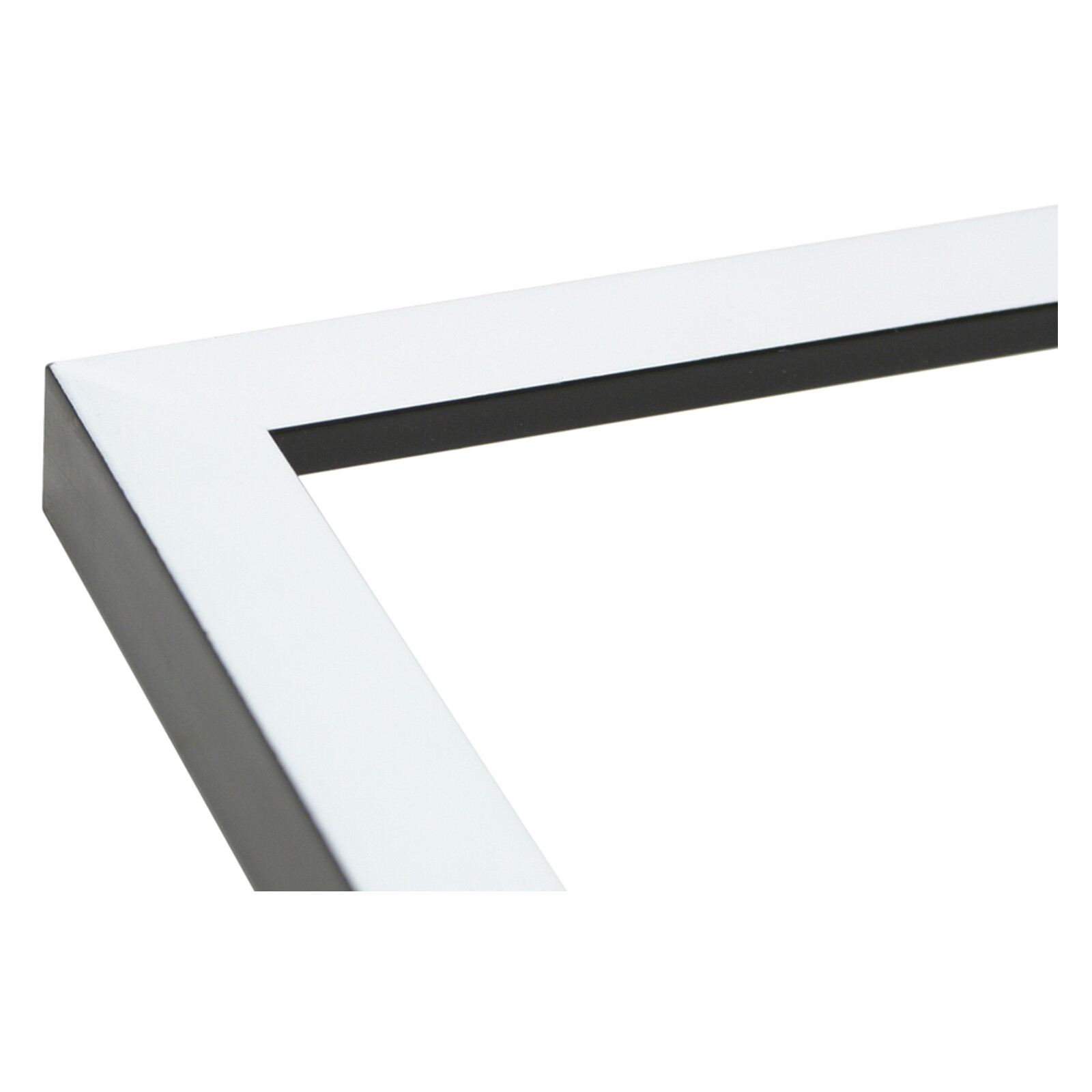 Bilderrahmen Deknudt 15x15 weiß/schwarz S43AL1