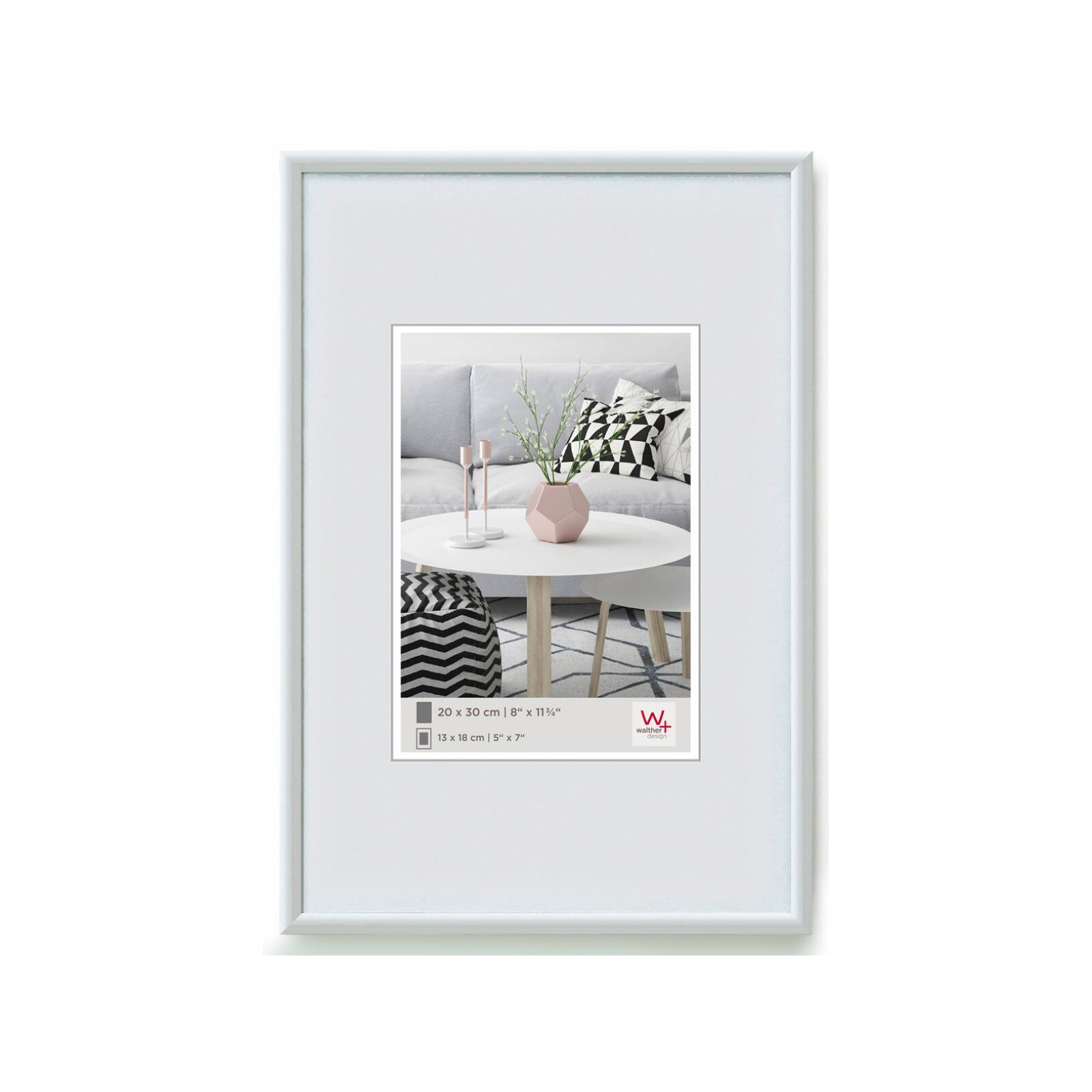 Bilderrahmen Galeria 30x45cm Kunststoff weiß