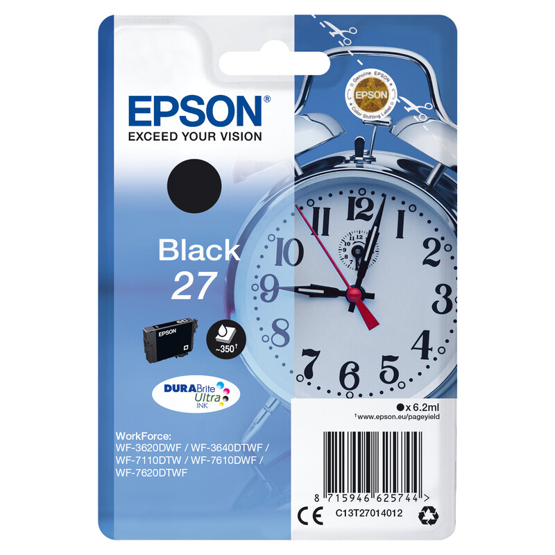 Epson 27 T2701 Tinte Black 6,2ml
