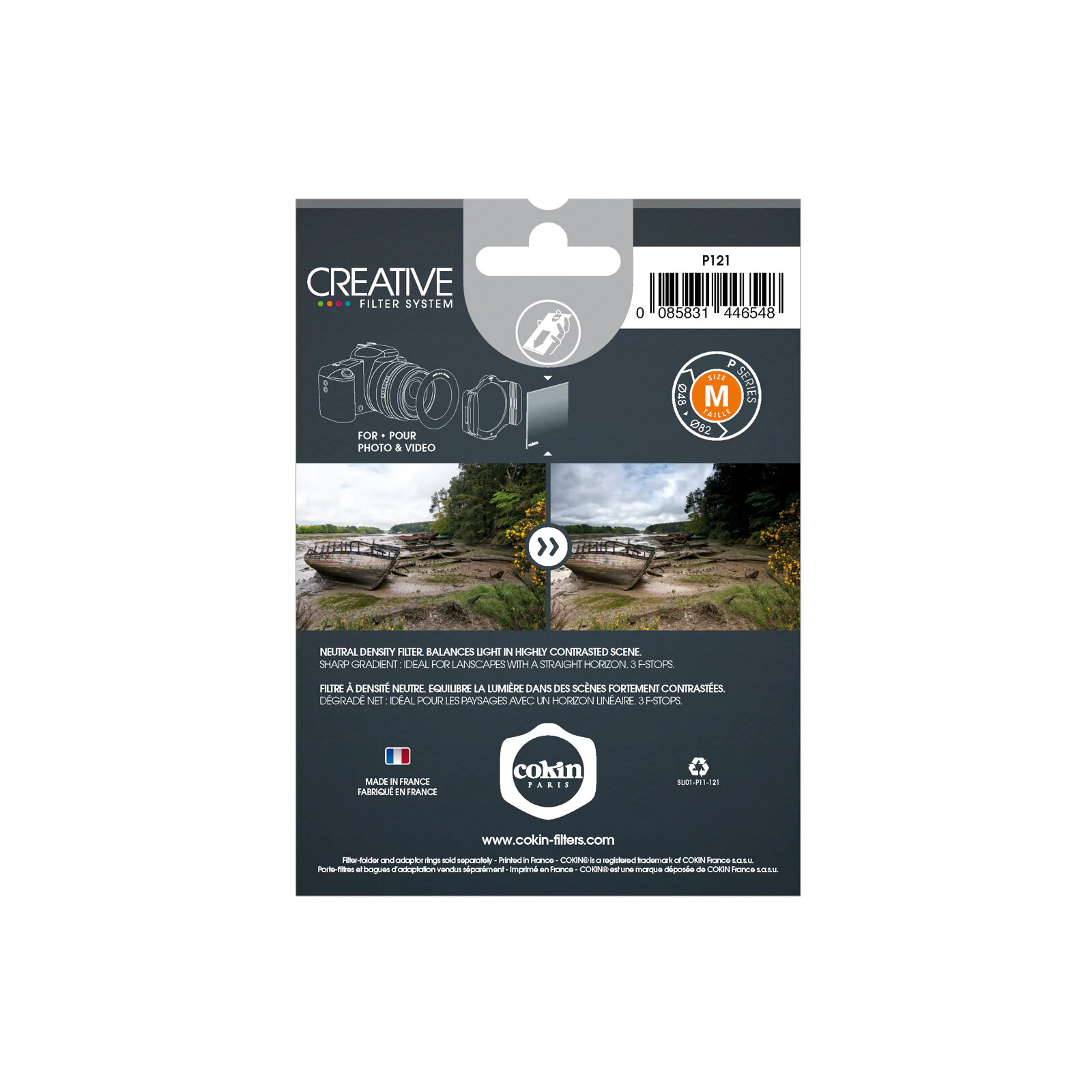 Cokin P121 Verlauf Grau 2