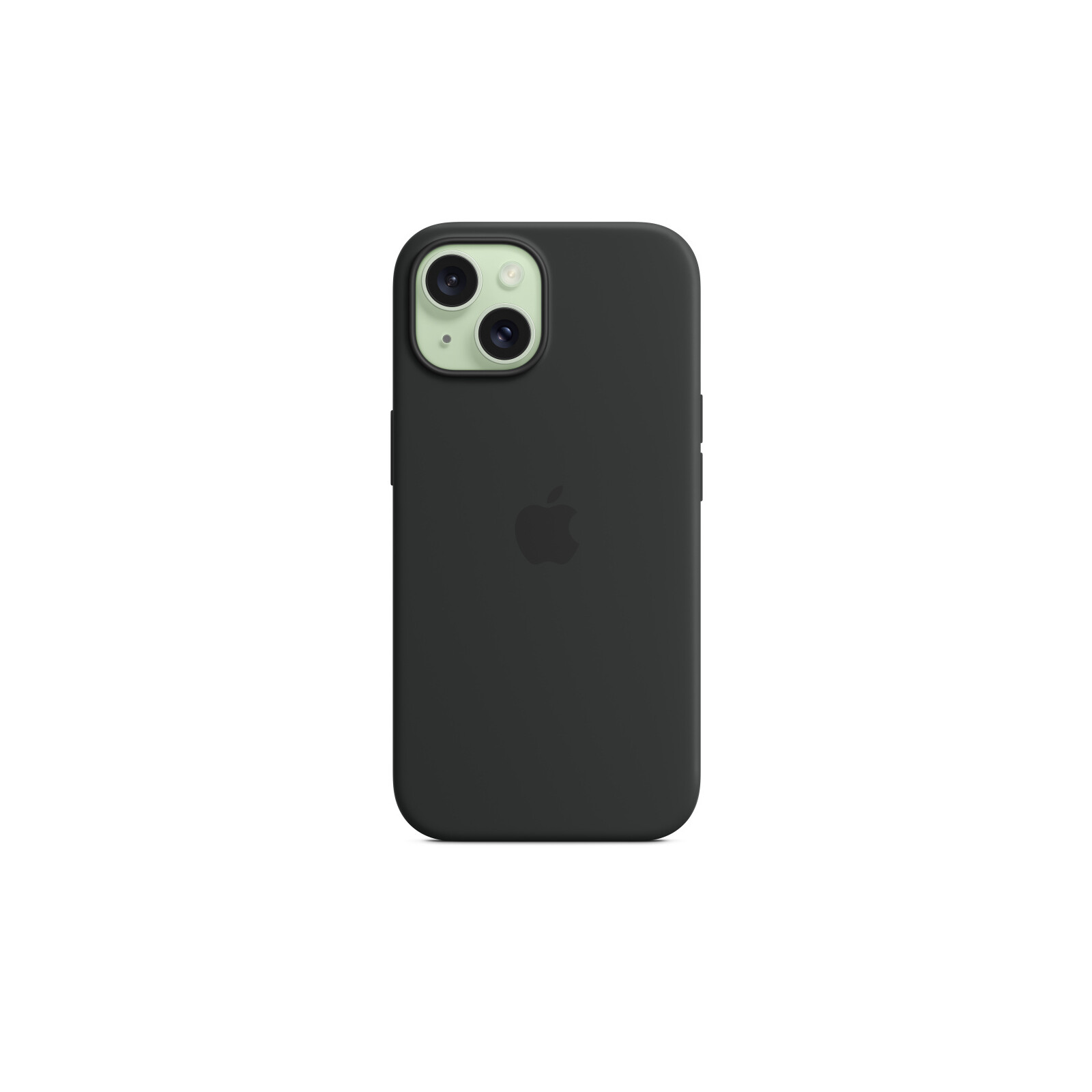Apple iPhone 15 Silikon Case mit MagSafe black
