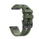 Mika Uhrenarmband Garmin Quick Silikon 22mm army grün