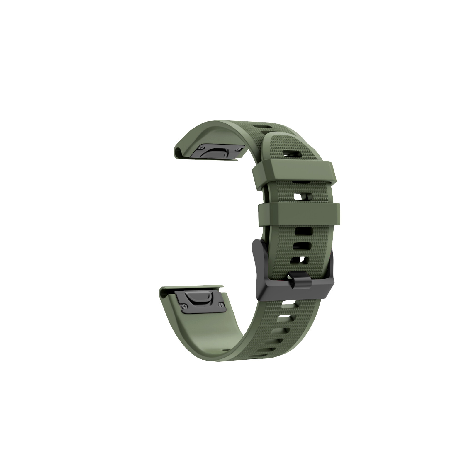 Mika Uhrenarmband Garmin Quick Silikon 22mm army grün