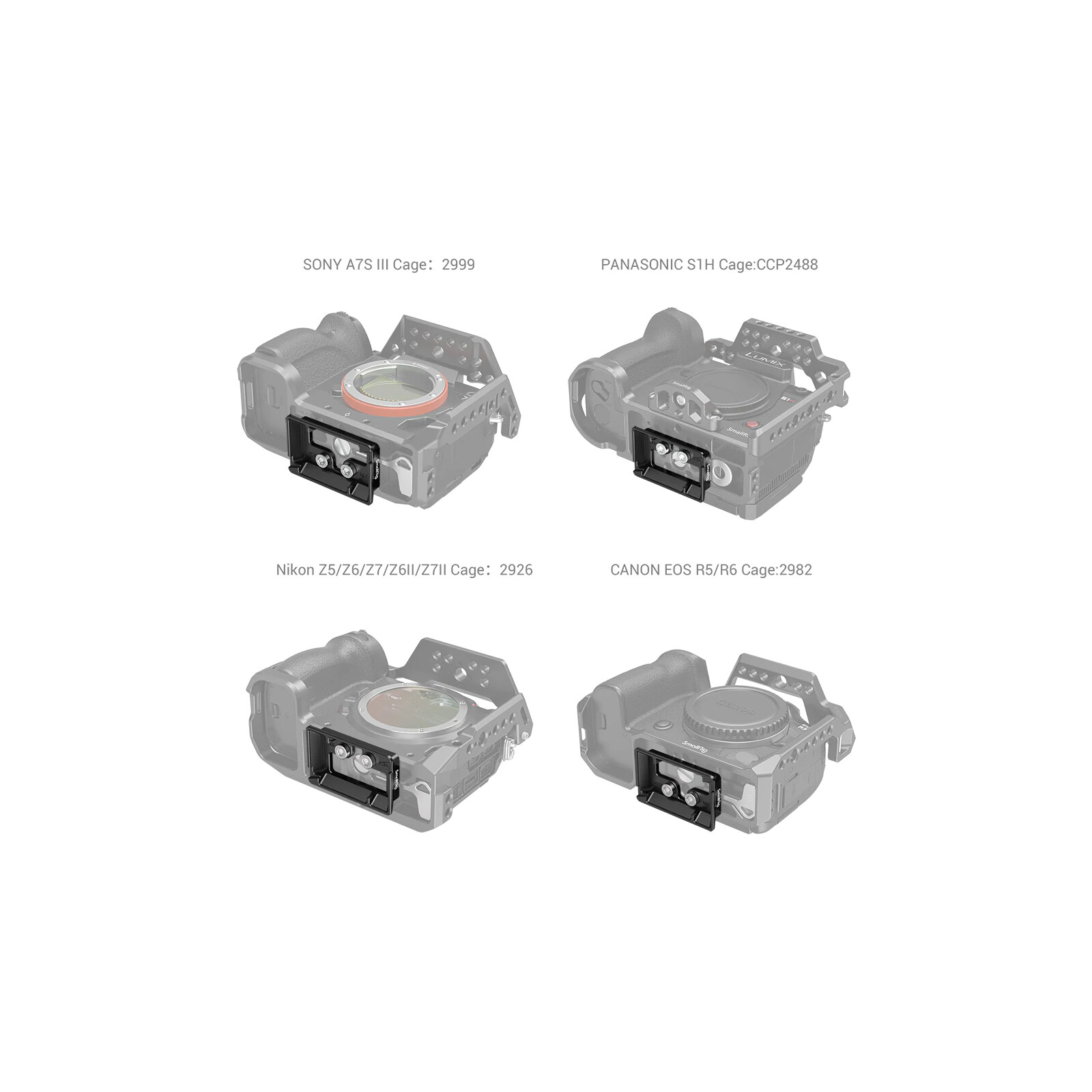SmallRig Arca-Typ Schnellwechselplatte für DJI RS 2 