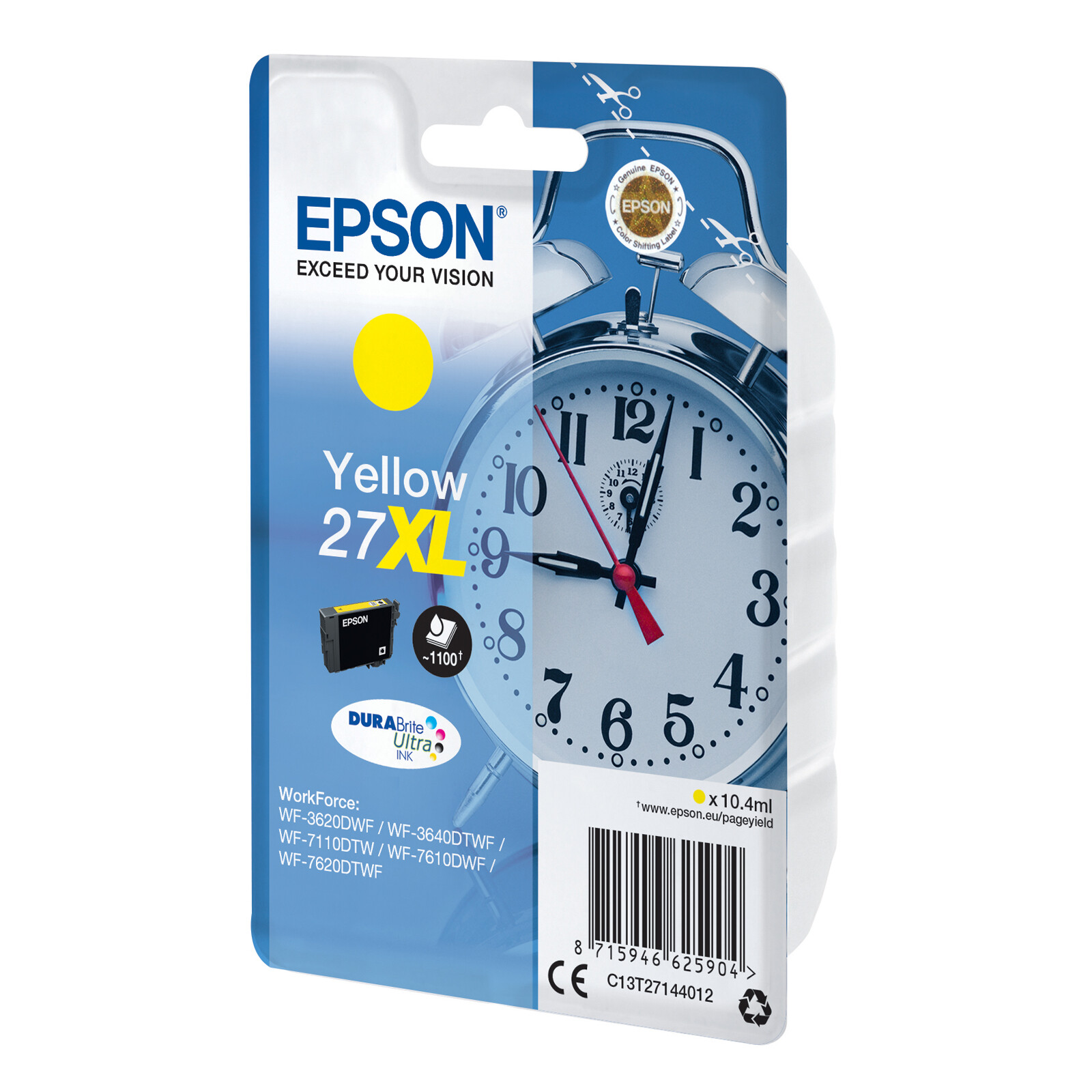 Epson 27XL T2714 Tinte Yellow 10,4ml