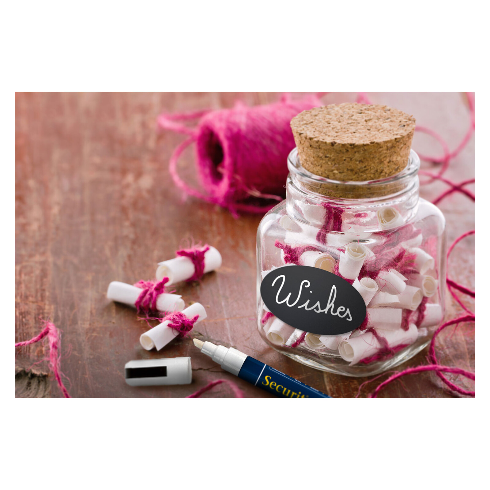 Securit Selbstklebender Kreidetafelsticker OVAL