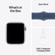 Apple Watch SE LTE 40mm silver Alu Case + denim Band S/M