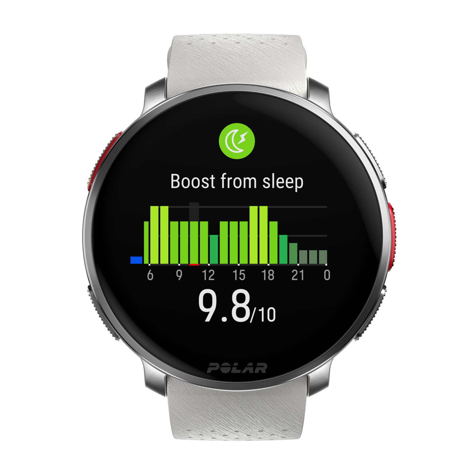 Polar Vantage V3 silver/orange S-L