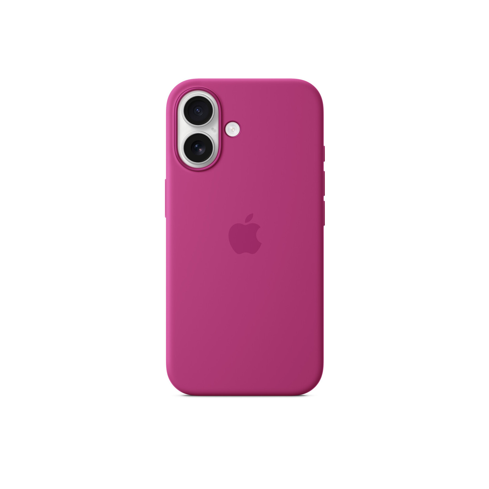  Apple iPhone 16 Silikon Case mit Magsafe fuchsia 