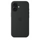 Apple iPhone 16 Silikon Case mit Magsafe black