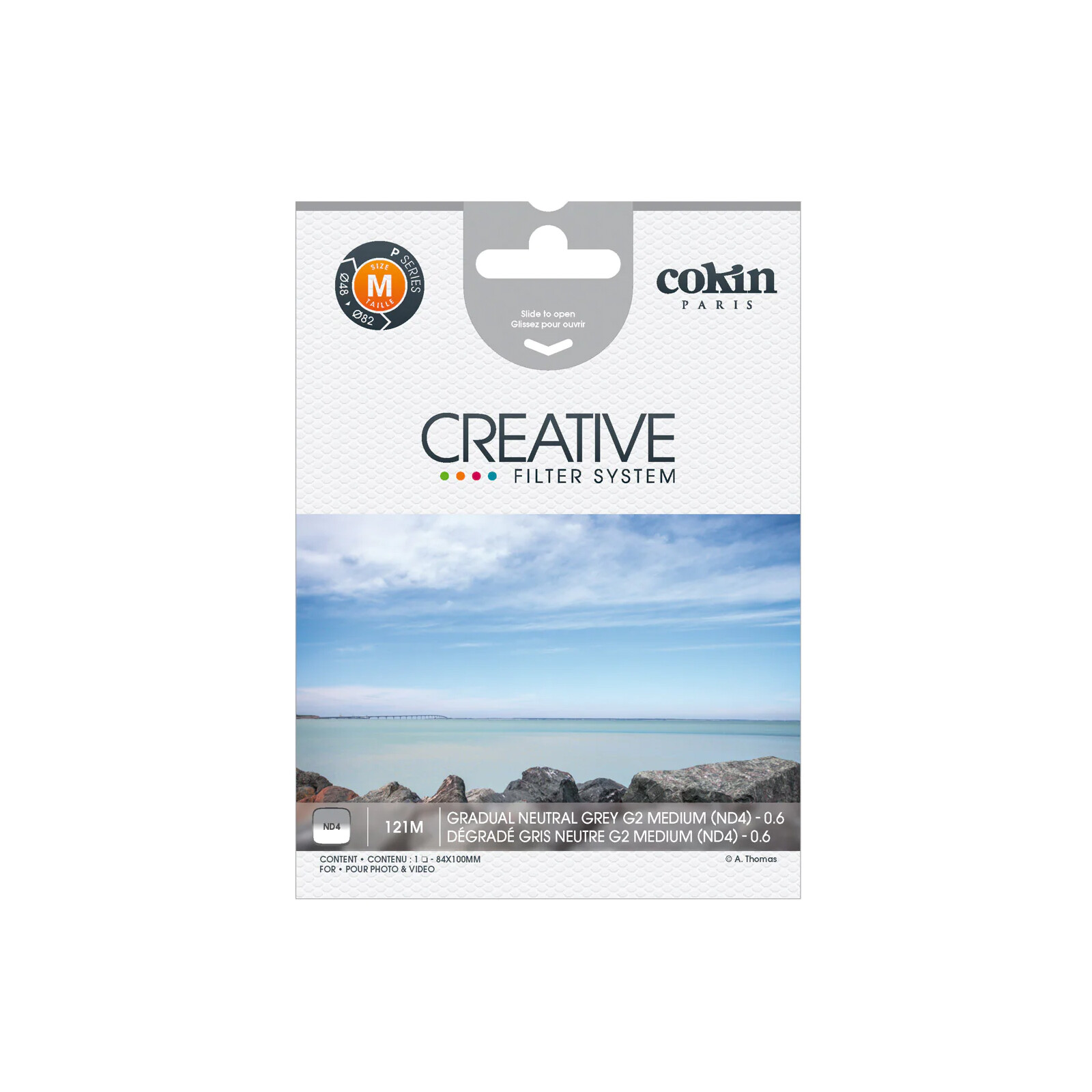 Cokin P121M Verlauf Grau G2M
