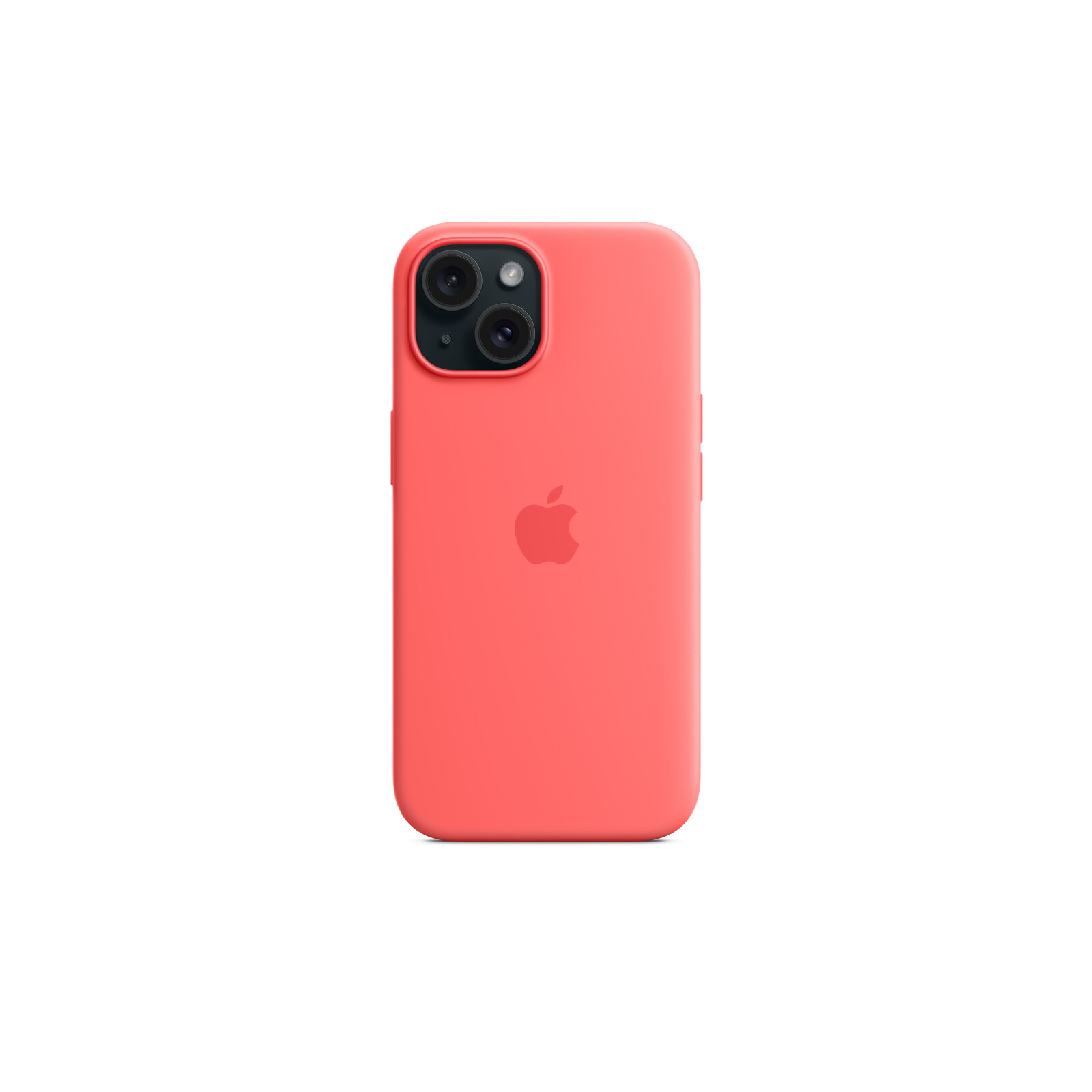 Apple iPhone 15 Silikon Case mit MagSafe guava