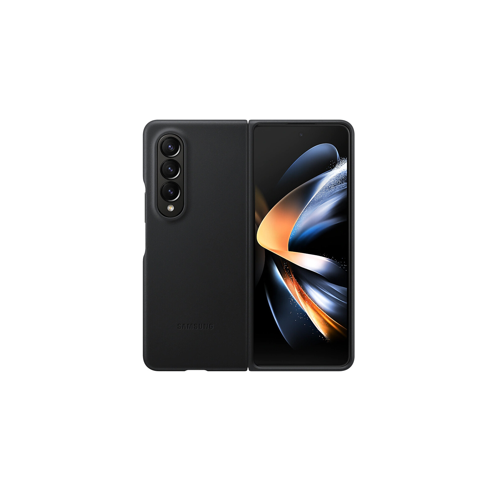 Samsung Back Leder Galaxy Z Fold4 schwarz