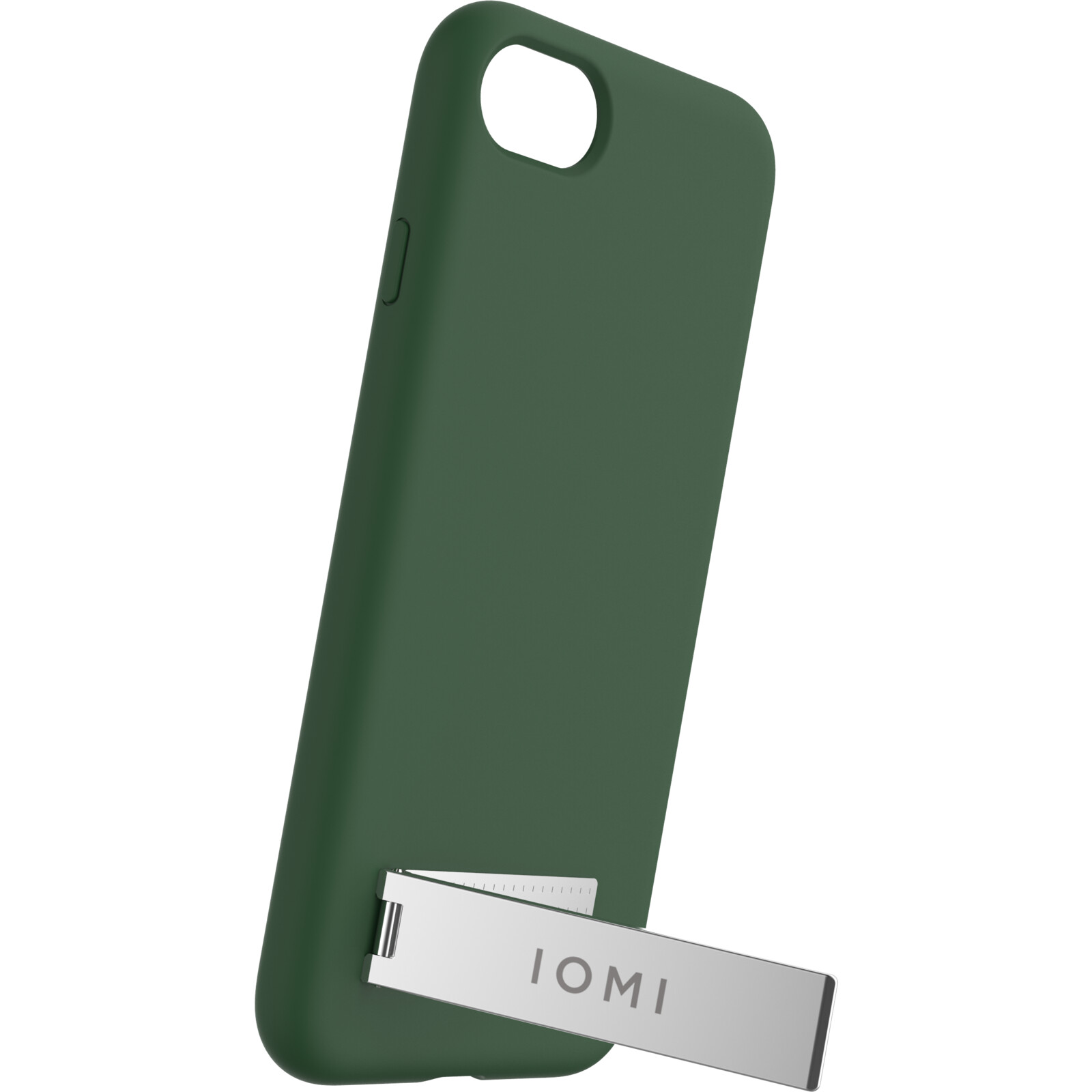 IOMI Backcover Silikon Kickstand Apple iPhone SE dark green