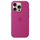 Apple iPhone 16 Pro Silikon Case mit Magsafe fuchsia 