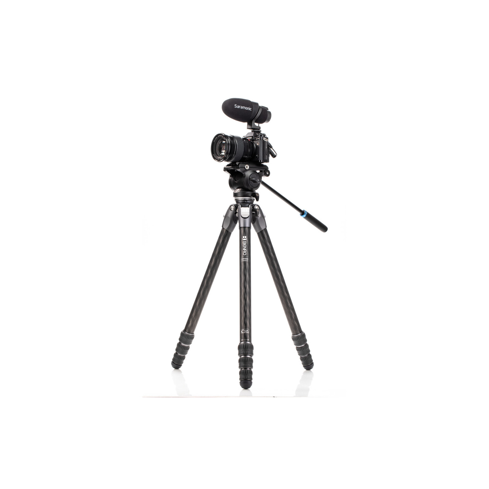 Benro Tortoise 34CLV + S4PRO Video Kit Carbon Stativ